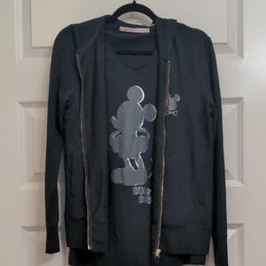 Uniqlo x Disney Mickey Design Hoodie And Short Sleeve Tee